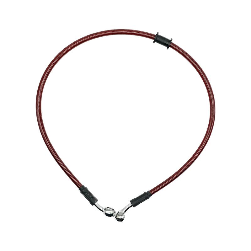 30cm-220cm Motorcycle Hydraulic Brake Hose Line Cable 10mm Banjo For Suzuki Kawasaki Yamaha Honda Pipe Line Braided Oil Hose Red