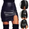 2025 European & American Style High Waist Strap Skirt: New Trendy Women's Fashion with Hip Slit