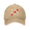 Cute Valentines Day Heart Sun Baseball Cap  Men Adult Design Trucker Hat Spring Y2k Retro Tennis Skate Hot Sale Baseball Caps