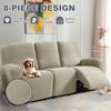 3 Seater Stretch Thicken Recliner Sofa Cover Relax Armchair Couch Slipcovers Non-slip Furniture Protector Living Room Decor