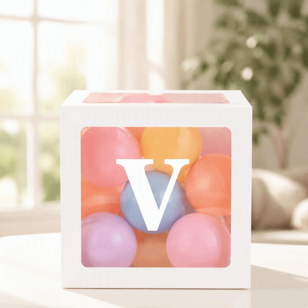 4pcs PVC Paper Surprise Box Transparent Window Balloon Display Box Party Decoration