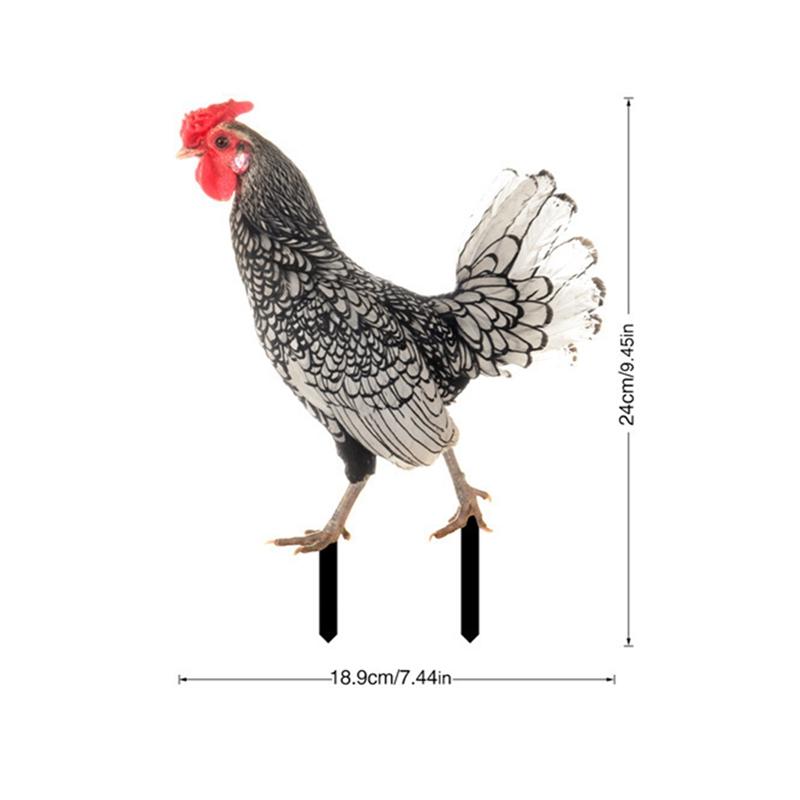 

Садовый петух вставной тип вывески двухсторонний узор петуха устойчивый к атмосферным воздействиям наружный декор двора статуя петуха