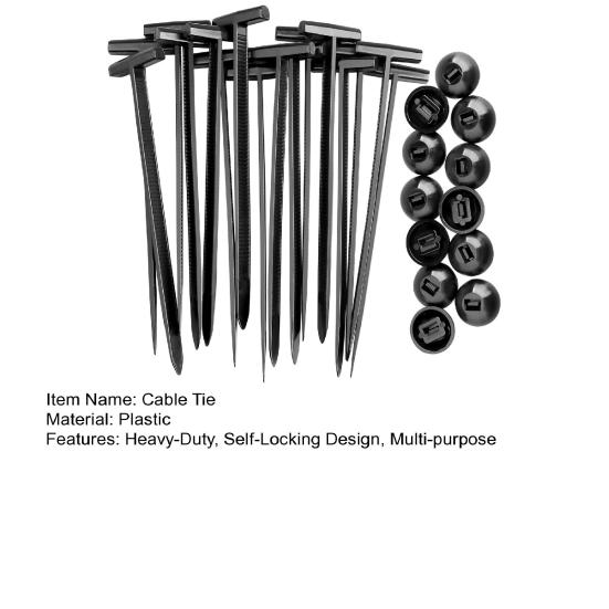 50/100Pcs Nylon Universal Cable Tie Buckles Heavy-Duty Self-Locking Zip Ties Fasteners Car Repair Home Use Automotive Bumper Fender Mudguard Fix Ties