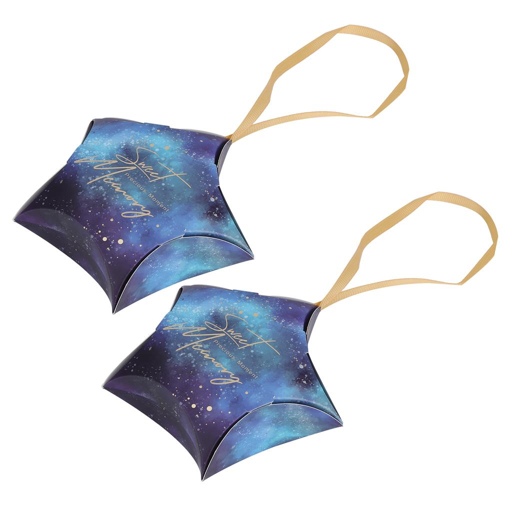 30PCS Star Shape Candy Boxes Wedding Baby Shower Party Favors Gift Boxes Packing SuppliesBlue STAR