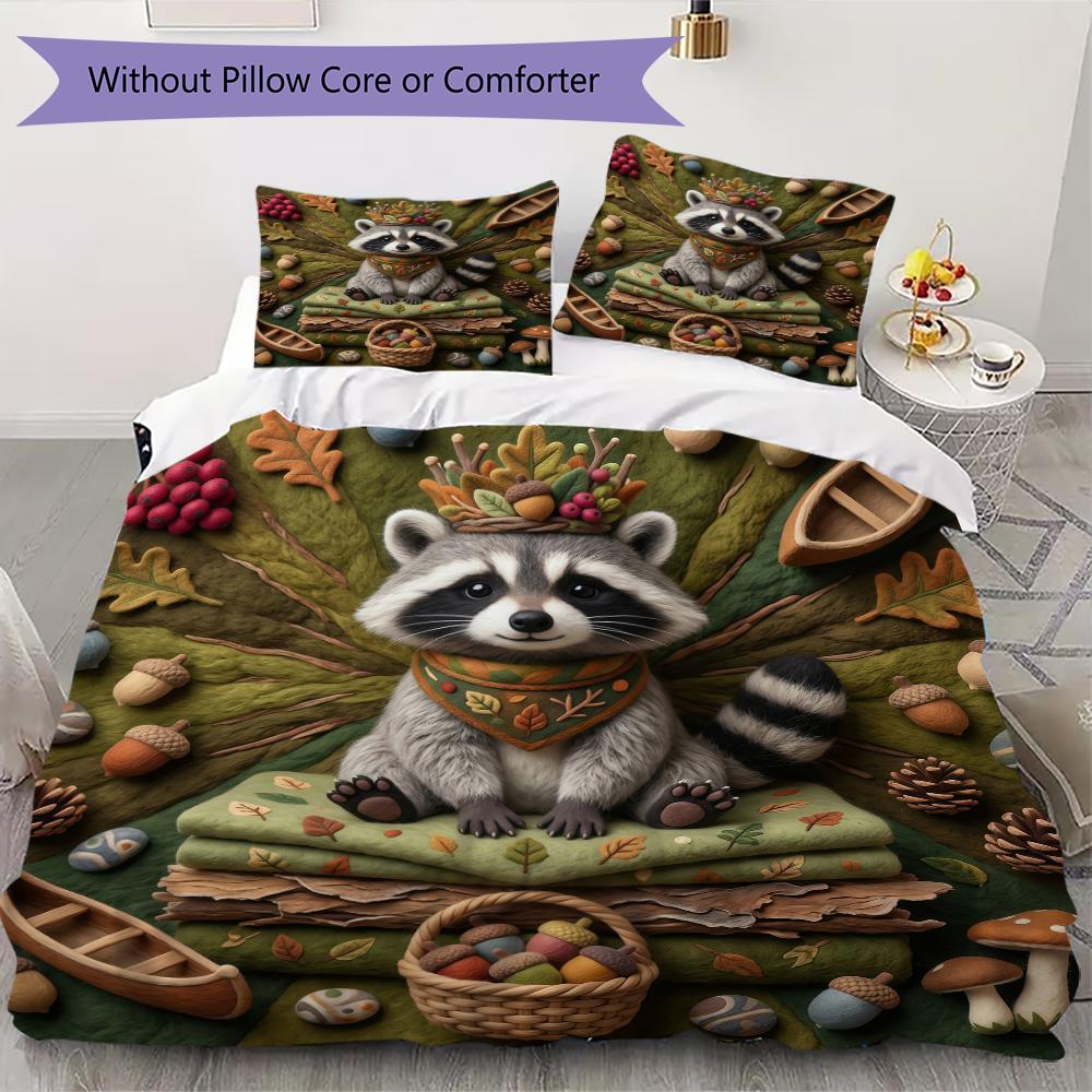 

Cute animals Pattern Bedding uilt Set uilt Cover Pillowcase Home Decoration Birthday Gift (1 * duvet cover + 31 * pillowcase without core) 135x200cm