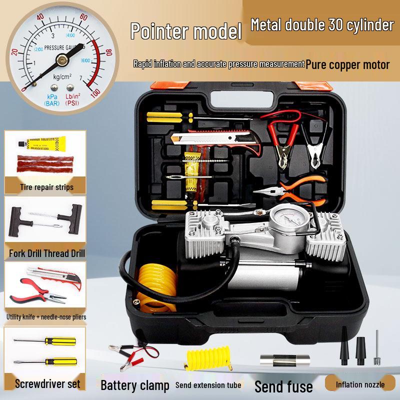 

Портативный 12В Мощный Двухцилиндровый Автомобильный Насос для Накачки Шин