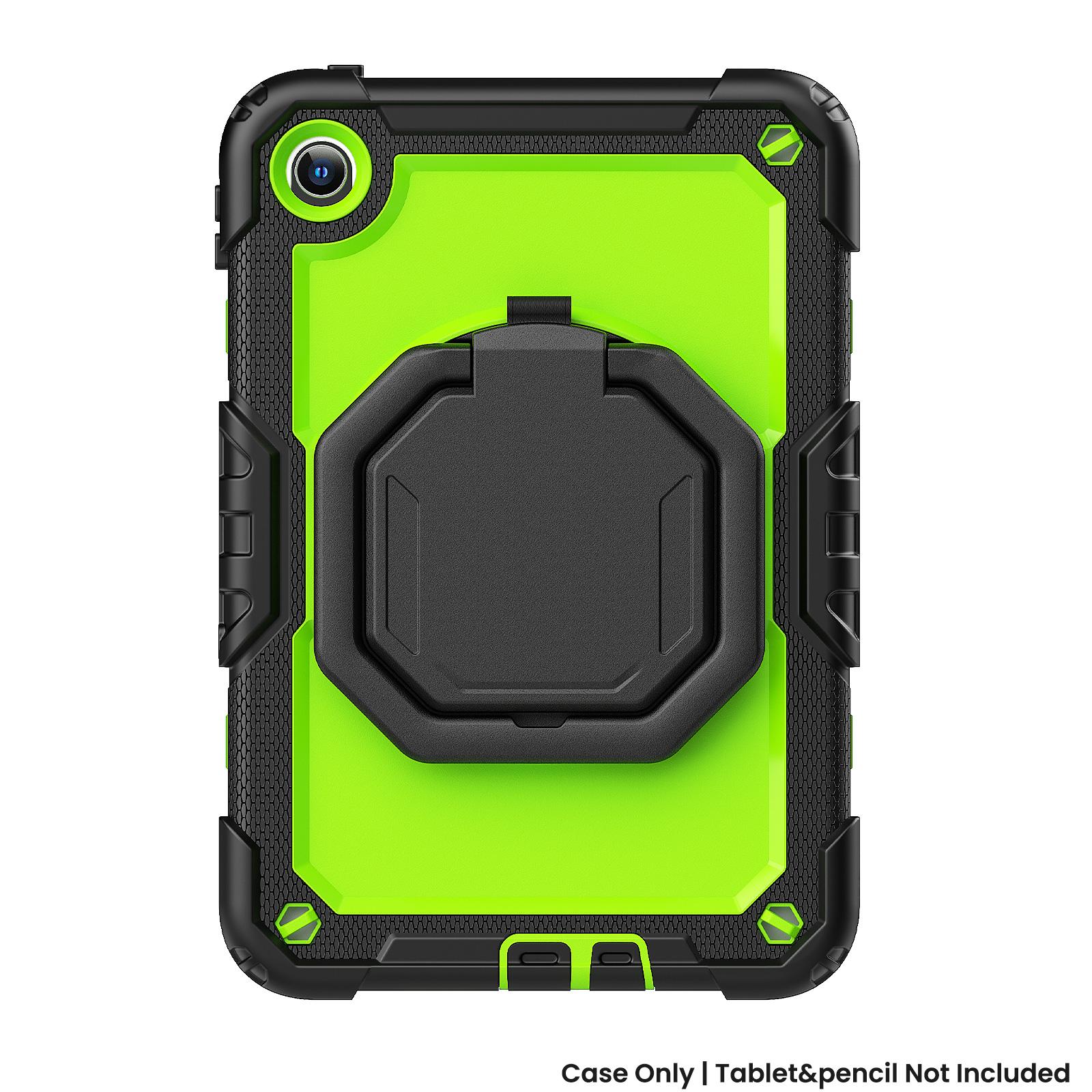 Étui Robuste à Support Rotatif 360° Pour Poco Pad C1 Redmi Pad 2 SE 9.7 pouces Housse Blindée Robuste avec Anneau de Traction Housse de Tablette Blindée no shoulder Strap