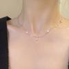 New Arrival Four-leaf Clover Seven-flower Necklace for Women Elegantaccessible Luxuryclassysensecasual Clavicle Chain
