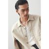 H M Regular Fit Cotton Twill oversHirt Beige