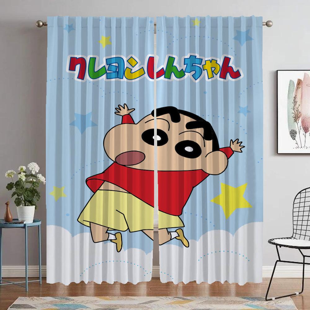 Anti-mosquito Curtains for Camera Crayon Tulle for Bedroom Modern Living Room Curtains 2 Pieces Blackout Curtain Shades Kitchen