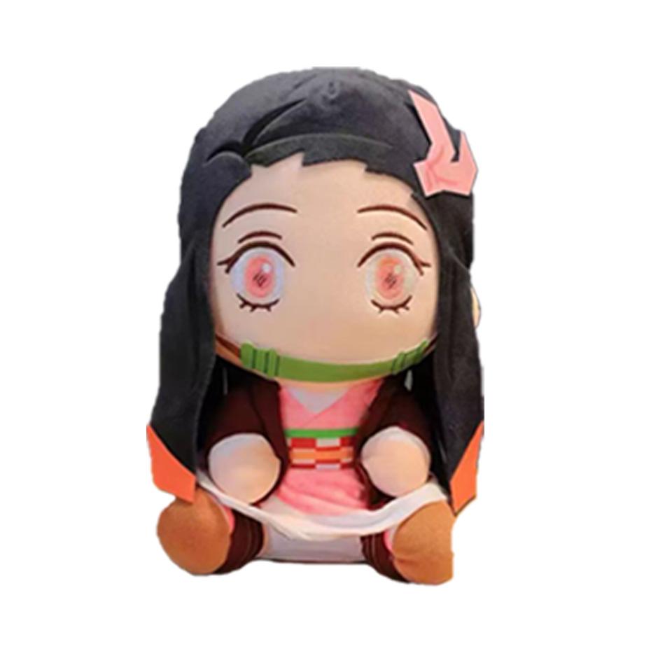 20cm Japon Demon Slayer Peluş Bebekler Sevimli Anime Kimetsu No Yaiba Kamado Tanjirou Nezuko Zenitsu Kyoujurou Oyuncaklar Çocuk Hediyeleri