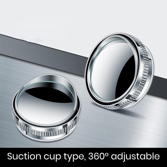 1 Pair Car Blind Spot Mirror Round Suction Cup 360 Rotatable Super Clear Glass SUV Truck Auto Wide Angle Rearview
