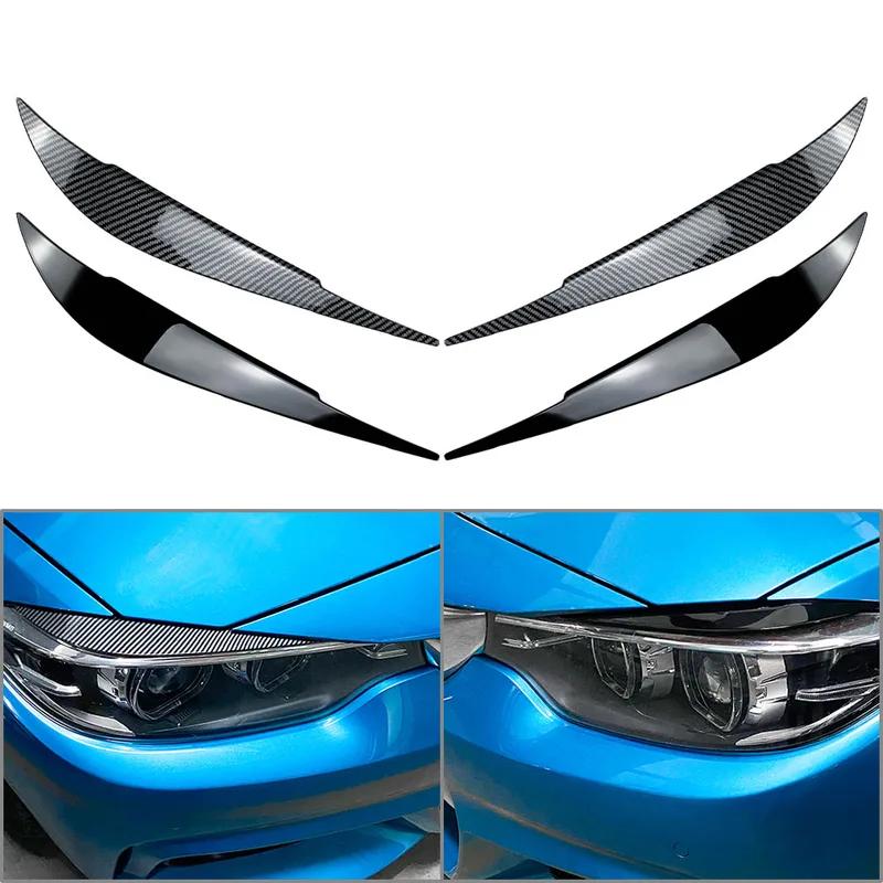 Car Front Headlight Eyebrow Decoration Trim For BMW 4 Series F32 F33 F36 2012-2020 For F80 M3 2014-2018 For F82 F83 M4 2015-2020