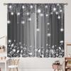 Unique 3D Printing Jewelry Falling Curtains Diamonds Black Backdrop Curtain with Rod Pocket for Bedroom Living Room Kitchen Home