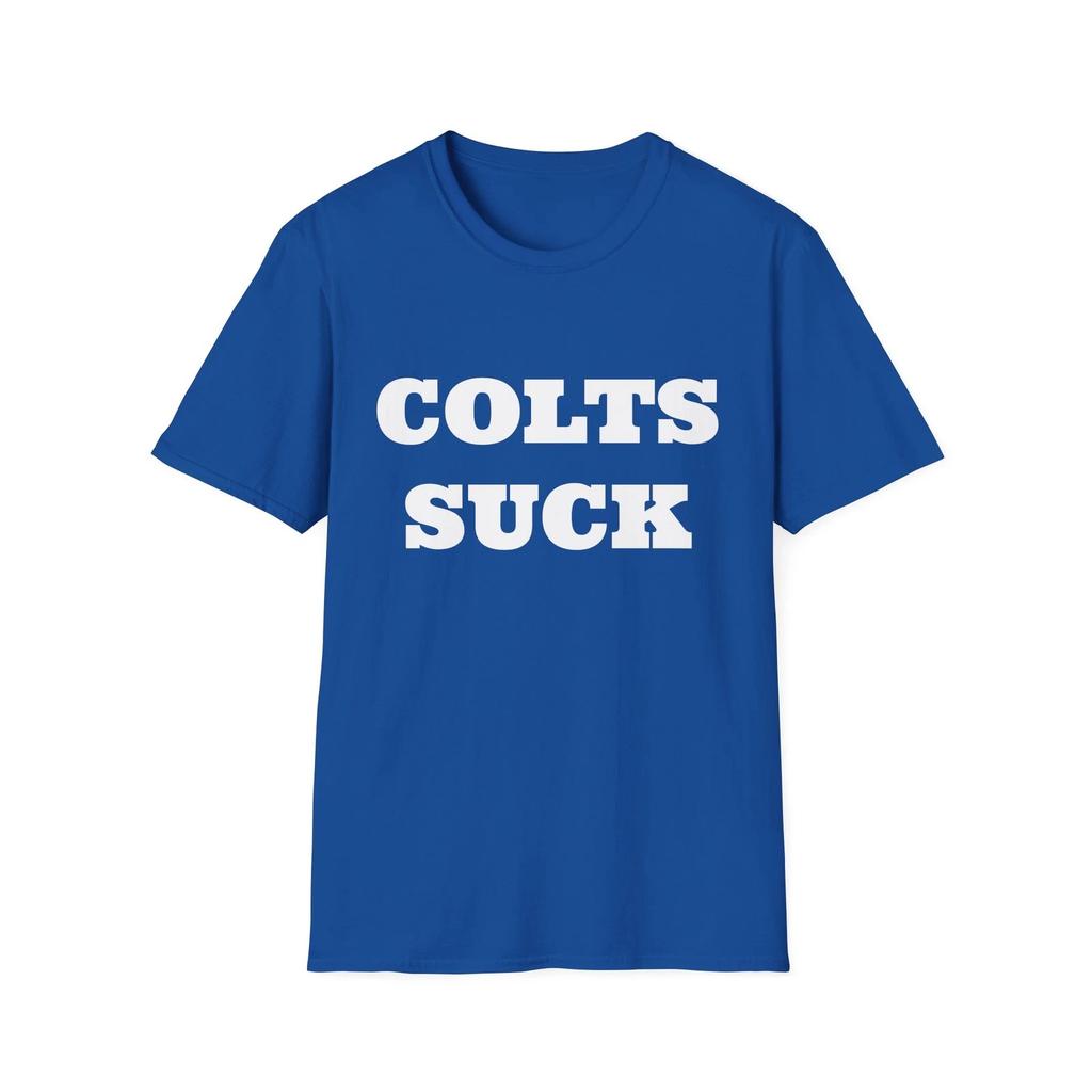 Colts Sucks Football Softstyle T-Shirt - Tolles Geschenk für Sportfans