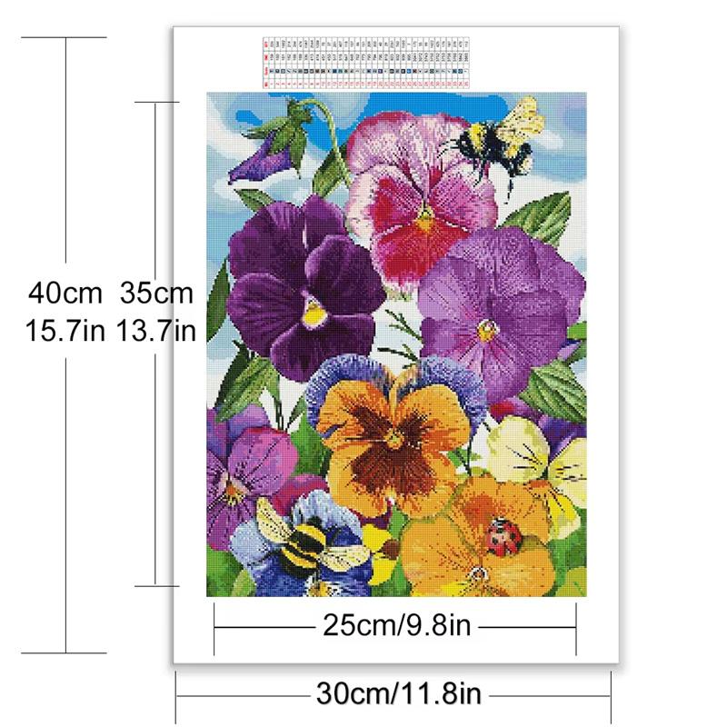 Momoart DIY Diamantbroderi Rosmålning Tusensköna Blomma Bild Strass Mosaik Solros Dekor för Hemmet