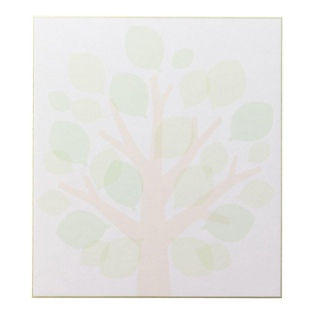Midori Colored Paper with Leaf 33213006 Stickers, Semi-Transparent, Pattern,