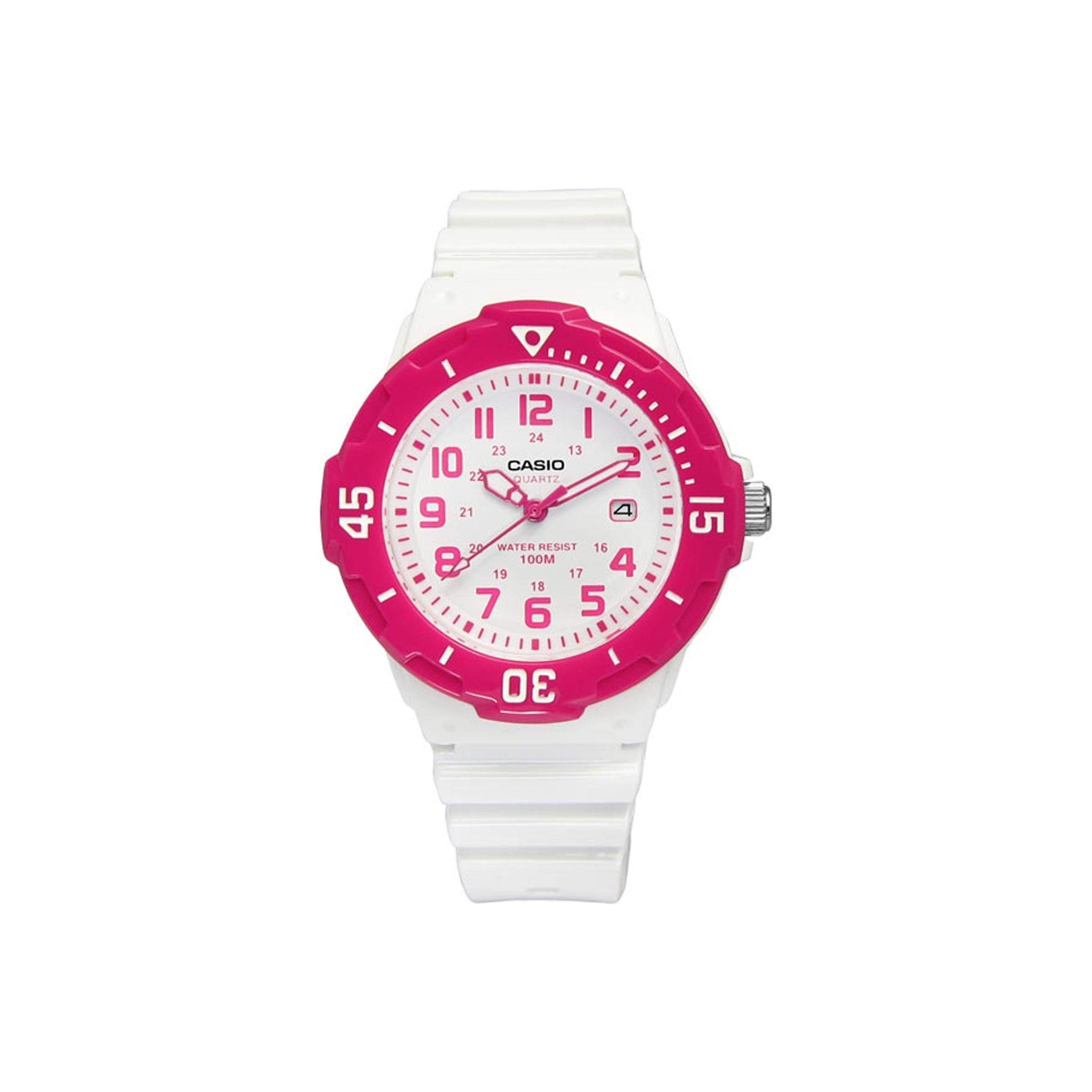 CASIO Women s YOUTH White Watch LRW-200H-4B LRW-200H-4B Pink/White Dial