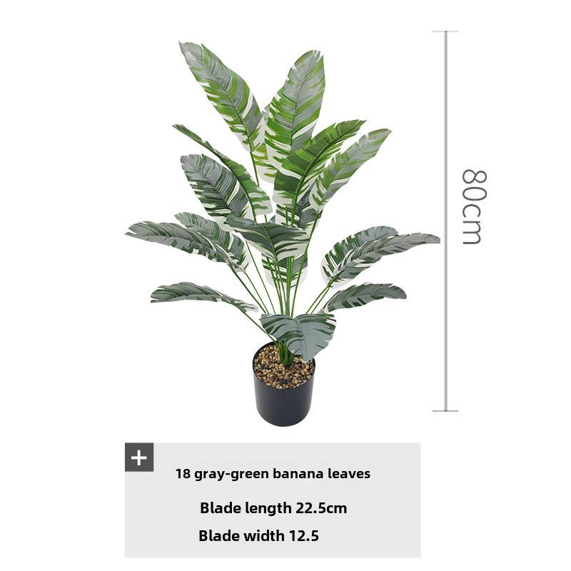 Large Nordic-style Banana Leaf Potted Plant - Indoor Decoration and Landscaping