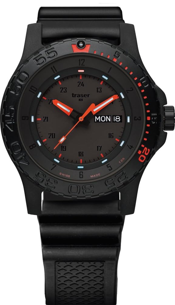 

[Tracer] Watch P66 Red Combat 104148 Men s Black чорний