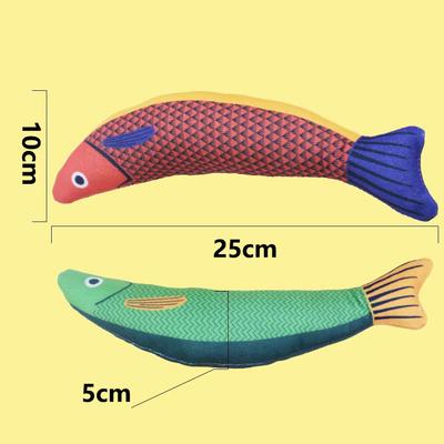 Cat Toy Catnip 3D Simulation Fish Goldfish Kitten Toys Pillowfish Interactive Sounding Cat Chew Bite Plush Toys Cat Supplies