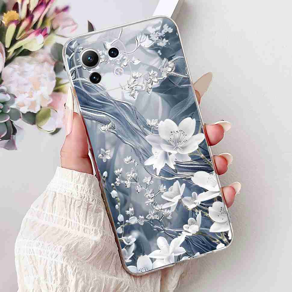 For Xiaomi Mi 11 Lite 4G Case M2101K9AG Colorful Flower Butterfly Soft Silicone TPU Cover For Xiaomi Mi 11Lite 5G 6.55" Bumper