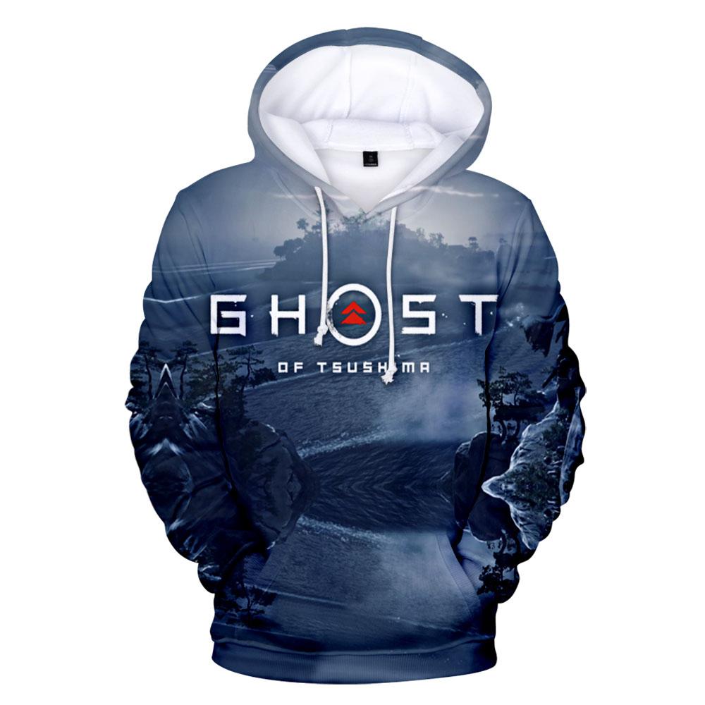 Game Ghost of Tsushima 3D Print Hoodies Samurai Cosplay Sweatshirts Men Women Fashion Hoodie Hip Hop Pullover Unisex Hoody Coats
