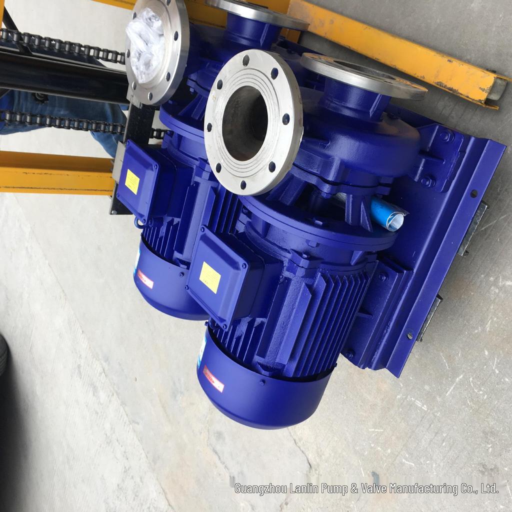 Horizontal Stainless Steel IHW80-250 Pipeline Centrifugal Pump, 22kW, for High-Temperature Hot/Cold Water Circulation and Boosting
