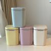 Simple Desktop Mini Trash Can with Lid, Creative Press-Type Waste Bin for Living Room and Office Cleaning & Storage