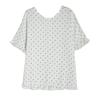 Short sleeve Oversized vintage Polka Dot Casual loose t shirt tops Women summer t-shirt