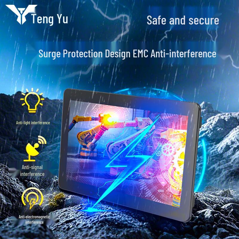 Tengyu 18.5-inch Industrial Embedded Capacitive Touch Panel PC CN Plug (adapter Included)