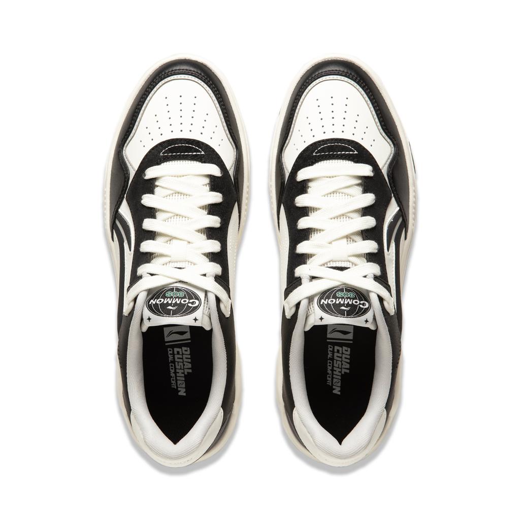 New LiNing Common 80s Anti-Slip Wear-Resistant Low-Top Skateboard Shoes Men's Black AGCU087-2