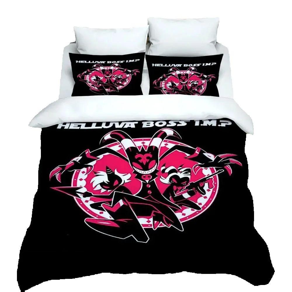 Anime Bettbezug Kissenbezug Bettwäsche Set H-Helluva Boss Erwachsener Junge Mädchen Schlafzimmer Dekoration Kinder Einzel Doppel Große Größe