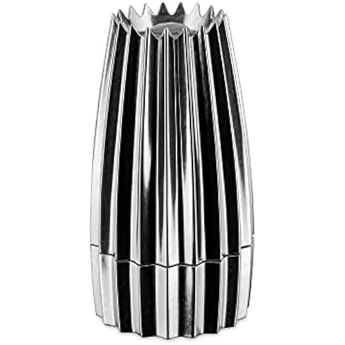 Moulin à Sel, Poivre et épices - ALESSI - Grind WAL03 - Aluminium Moulé - Argent - Design Contemporain