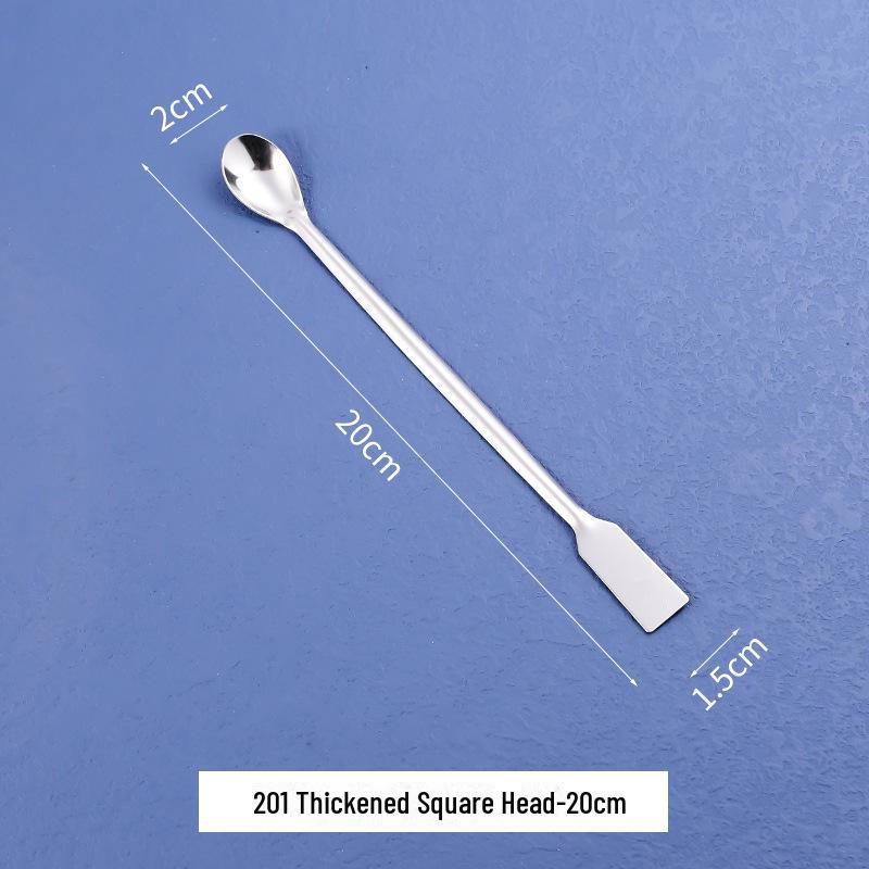 Nerezová lžička na léky pro kosmetické balení - Jednohlavá nebo dvouhlavá varianta