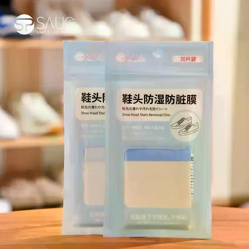 30/60/90/150Pcs Dirt Proof Protective Tape On Rainy Days Invisible Shoe Toe Covers PU Film Toe Waterproof Sticker For Men Women