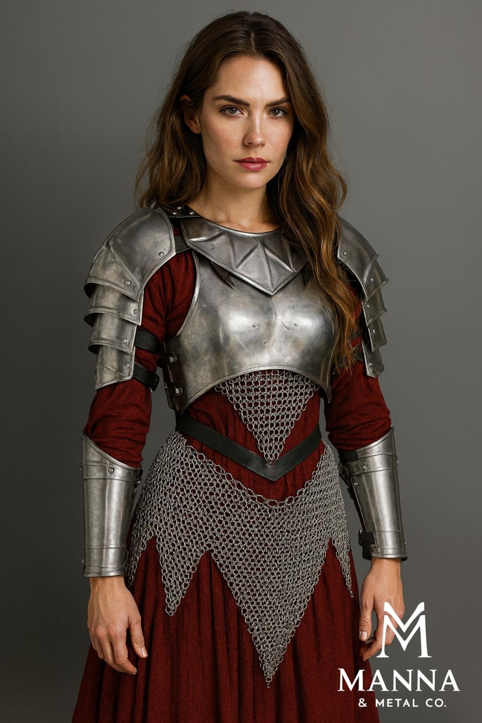 Women s Medieval Warrior Costume Set for LARP Cosplay & Renaissance Events