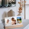Multifunctional Acrylic Photo Frame With LED Night Light For 3inch Camera Photos Display Home Office Decorations