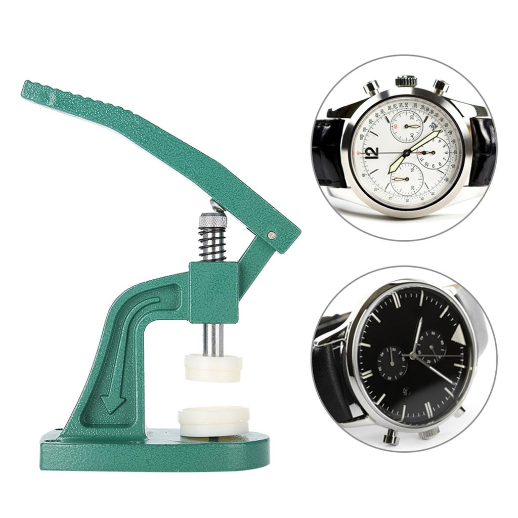 Crystal Watch Press Tool Wristwatch Back Case Cover Pressing with Dies Professional Repair Tool