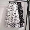 Polka Dot Skirt In The Long Summer Fairy Skirt Chiffon Skirt Cake Skirt