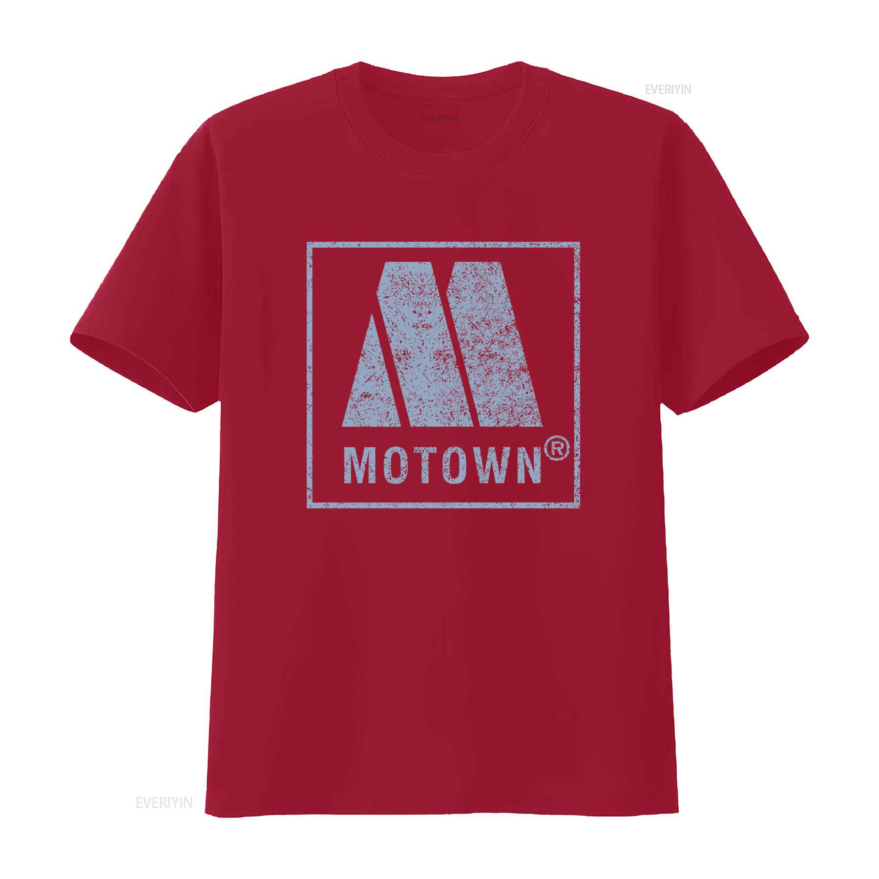 

Motown Records Vintage Logo T Shirt for Men and Women Retro Style Fashion vintage Washed graphic Slightly Breathable streetwear S