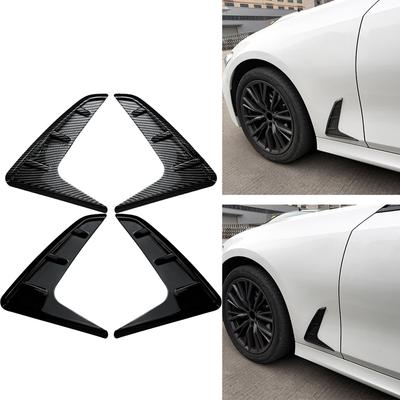 Air Vent Outlet Cover Trim For BMW 3 Series For G20 + Car Side Wing Air Flow Fender Grill Outlet Intake Vent Cover Black