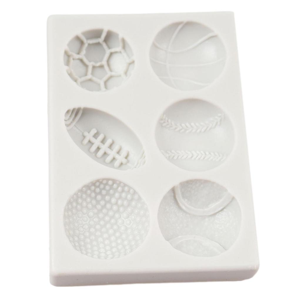 Sports Ball Silicone Mold Football Baseball Basketball Fondant Molds Cake Decorating Tools Theme Cake Dessert Decorated Chocolate Candy Mold