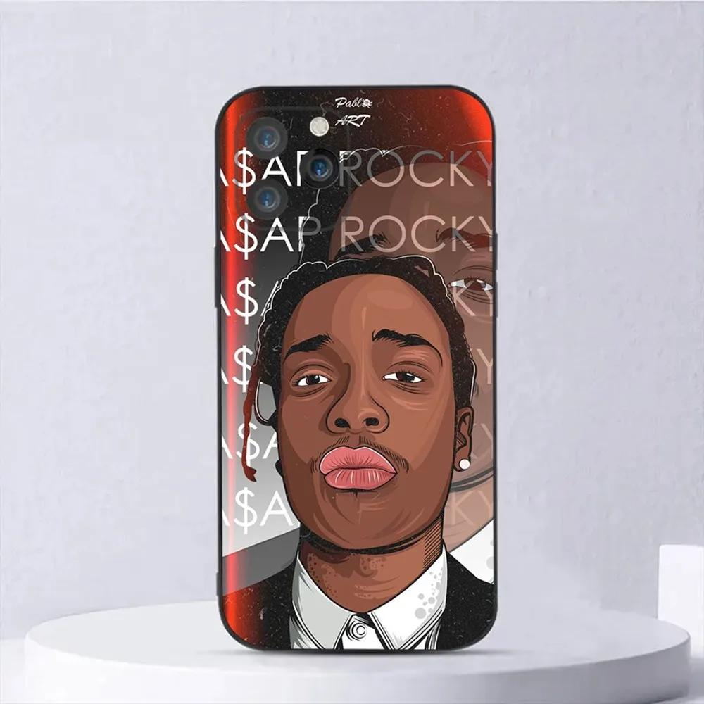 Popular Rapper ASAP Rocky Phone Case For iPhone 16 15 14 13 12 11 Pro Max Mini X XS XR SE 7 8 Plus Shockproof Soft Cover Fundas