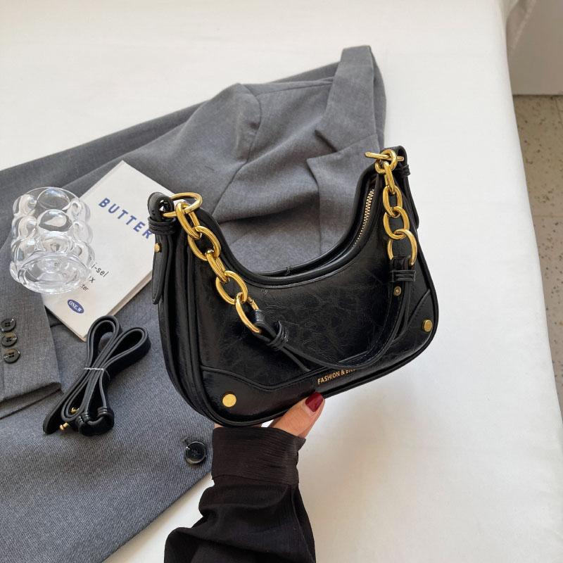 High-Grade Texture Small Square Bag Female New Ins Style Fashion Single Shoulder Crossbody Bags Niche Design Chain Underarm Pack