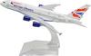 TANG DYNASTY 1/400 16cm British Airways A380 Alloy Plane Model Toy