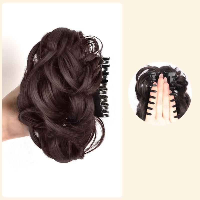 Women Synthetic Hair Bun Bud Wig Bag Claw Clip To Increase Hair Pony Tail Hair Piece Daily Party Lifelike Styling Tools