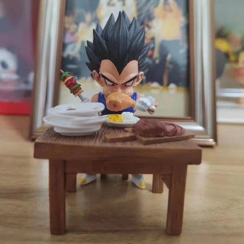 Vegeta Figure Son Goku Eating Pvc Action Figures Collection Model Toys For Children Christmas Gifts