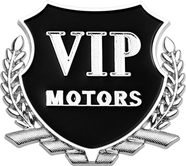 3D VIP MOTORS Badge Car Body Trunk Decoration Metal Sticker for Suzuki Mazda Skoda Ford Subaru Seat Volvo KIA Toyota Land Rover