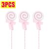 Christmas Lollipop Ornaments Plastic Glittery Candy Cane Xmas Tree Hanging Pendants Home Party Festival New Year Decors Gifts